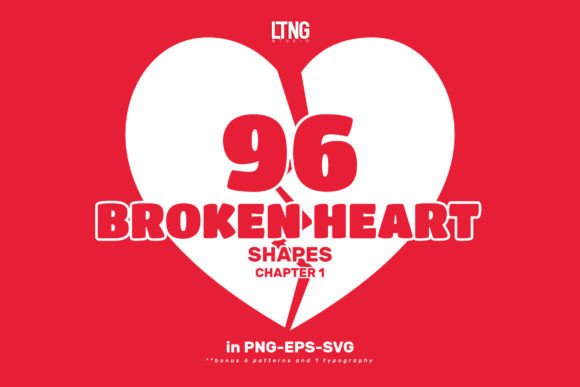96 Broken Heart Shapes Chapter 1: Creative Designs for Anti-Valentine’s Merchandise