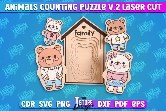 Bears Counting Baby Puzzle Laser Cut V.2: Strategic Implementation for Digital Fabrication