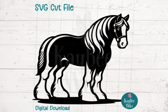 Clydesdale Horse SVG Cut File: Practical Applications for Crafters and Equestrian Enthusiasts
