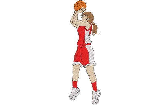 Dynamo Basketball Girl Embroidery Design