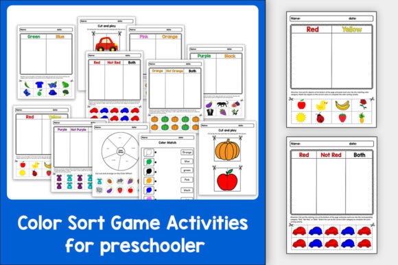 Evaluating Color Sort Preschool Learning Activities for Early Childhood Education