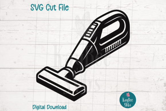Handheld Vacuum Cleaner SVG Cut File