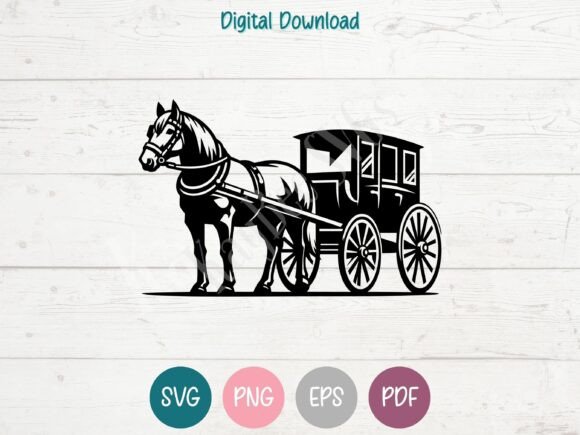 Horse Carriage Buggy SVG Cut File Design Guide