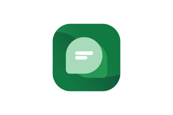 Message Room Green Vector Apps Icon: A Versatile Design Asset for Modern Digital Interfaces