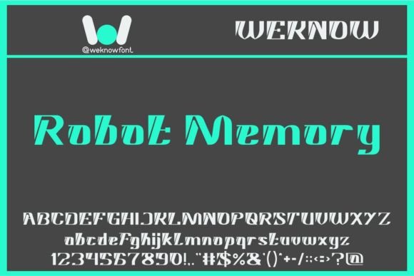 Robot Memory: Elevating Visual Identity with Techno-Various Sci-Fi Typography