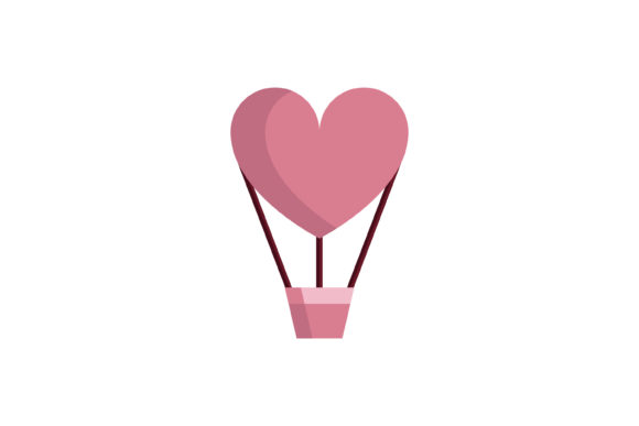 Valentine Balloon Pink Flat Apps Icon: A Versatile Asset for Seasonal Digital Design
