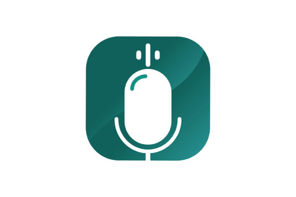 Voice Recorder Green Vector Apps Icon